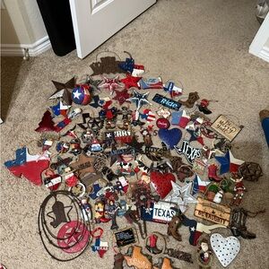 Texas Themed Decorative Ornament Collection